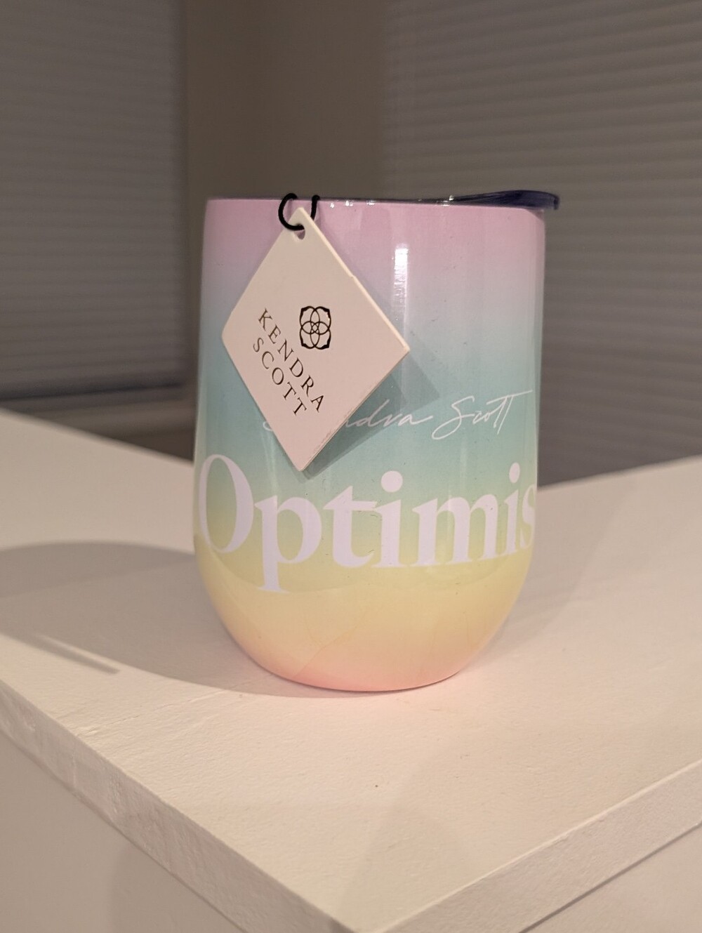 Kendra Scott Insulated Stemless Wine Tumbler with Lid NWT